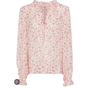 Ganni Floral Long Sleeve Blouse